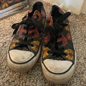 Flower Print Converse